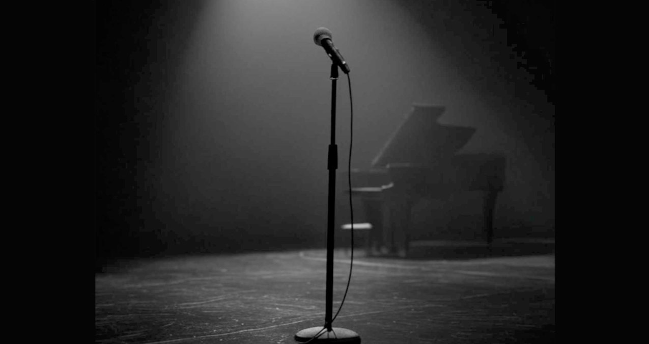 ...he asked us to welcome her on stage...